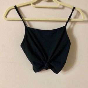 Black Knot Crop Tank